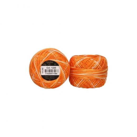 Anchor Perlgarn Stärke 8 - 10g - 1220 orange ombre