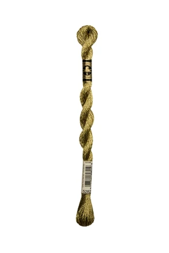DMC Perlgarn Perlé metallic Stärke 5 - 25m - 5282 gold metallic