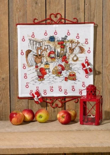Permin of Copenhagen - Adventskalender Rentierstall
