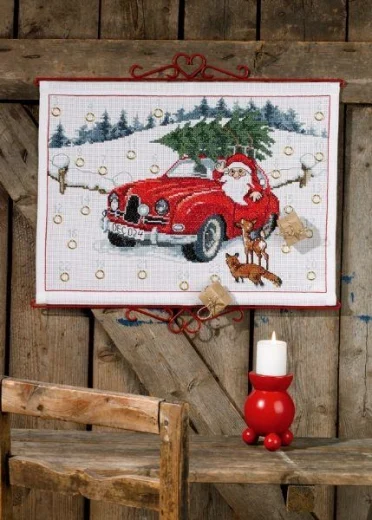 Permin of Copenhagen - Adventskalender Weihnachtsauto