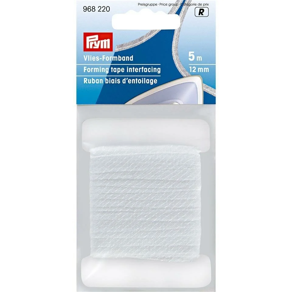 5 m Formband aus Vlies, weiß oder schwarz, Prym
