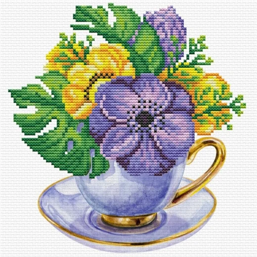 Mauve Cup - Needleart World (Stickpackung)