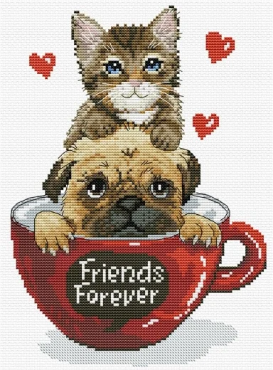 Friends Forever - Needleart World (Stickpackung)