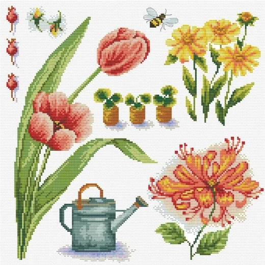 Garden Sampler 1 - Needleart World (Stickpackung)