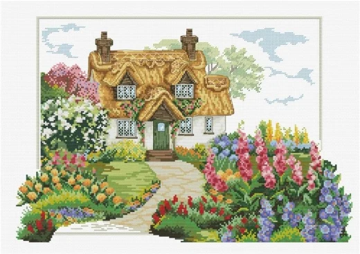 Foxglove Cottage - Needleart World (Stickpackung)