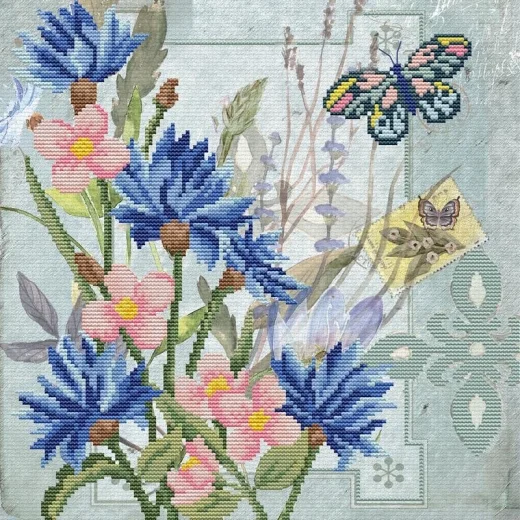 Cornflower Field - Needleart World (Stickpackung)