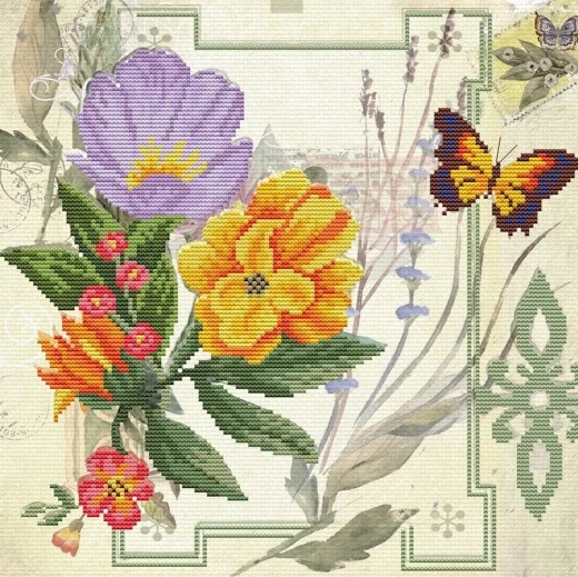 Peony Bouquet - Needleart World (Stickpackung)