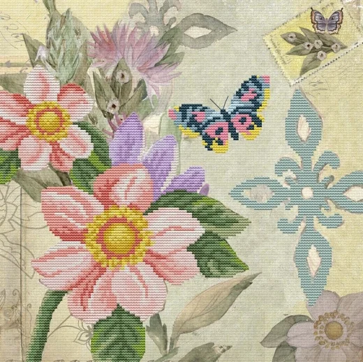 Butterfly Garden - Needleart World (Stickpackung)