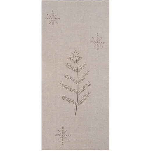 Reststück Leinenband Tanne natur 128 x20 cm - Rico Design (Ausverkauf)