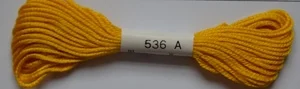 Soie d'Alger Seidenstickgarn - 536 gelb - Ausverkauf 1x vorrätig