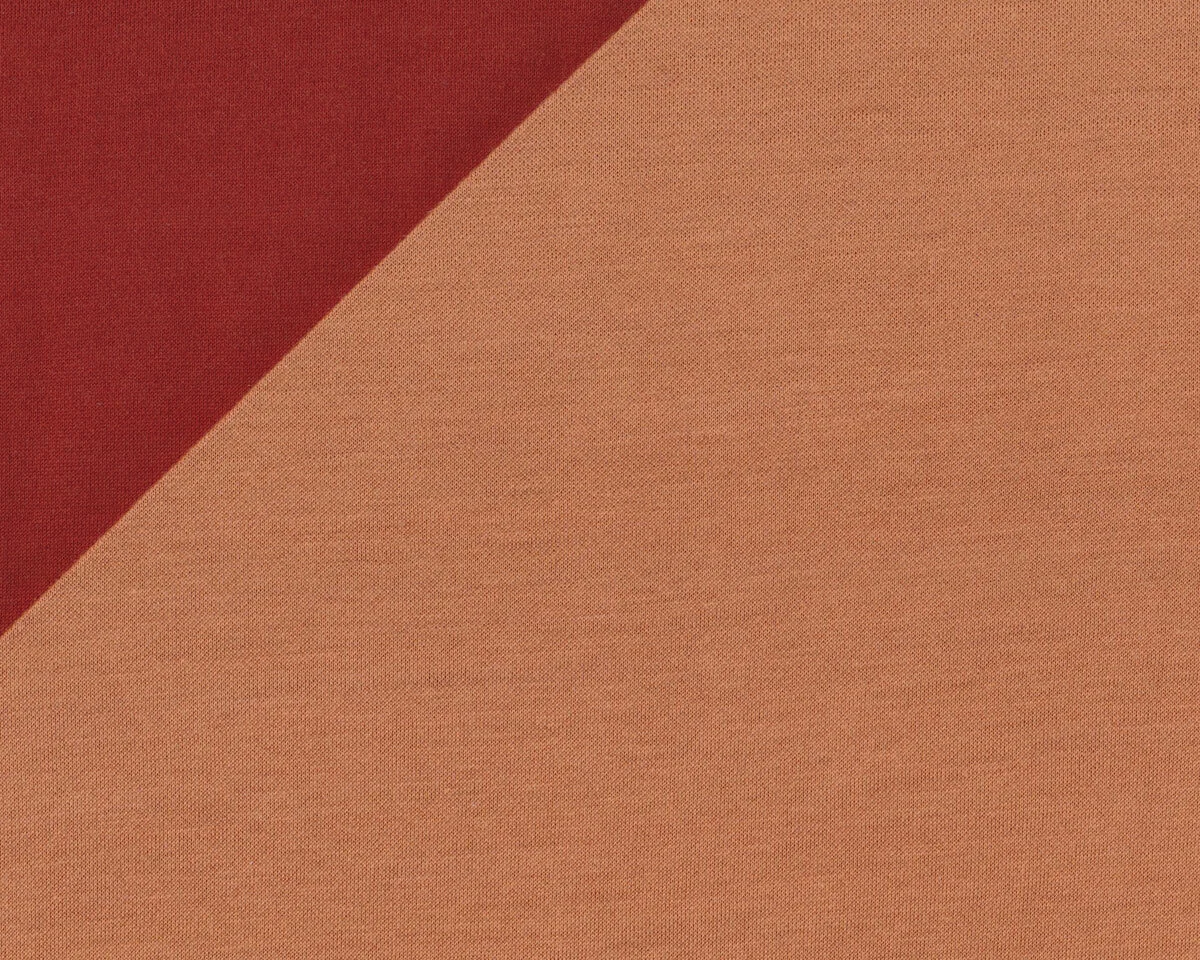 60 cm Reststück Viskose-Jersey IDA, Doubleface, terracotta