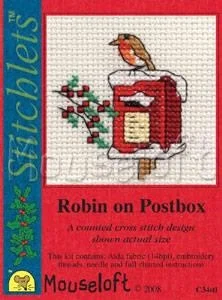 Mouseloft - Robin on Postbox (Stickpackung)