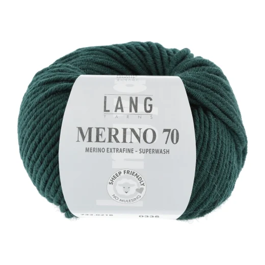 Lang Yarns Merino 70 - dunkelgrün