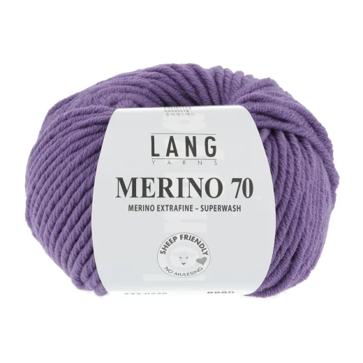 Lang Yarns Merino 70 - lila dunkel