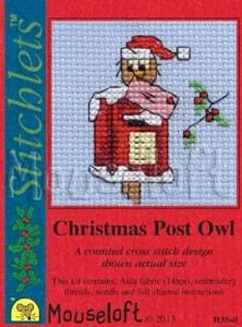 Mouseloft - Christmas Post Owl (Stickpackung)