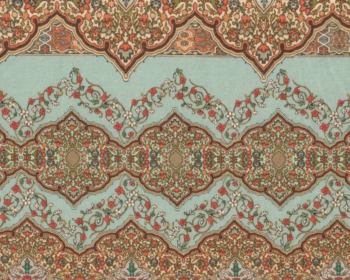80-cm-Panel Doubleface Strickstoff GABI, Blumen-Ornament, Hilco