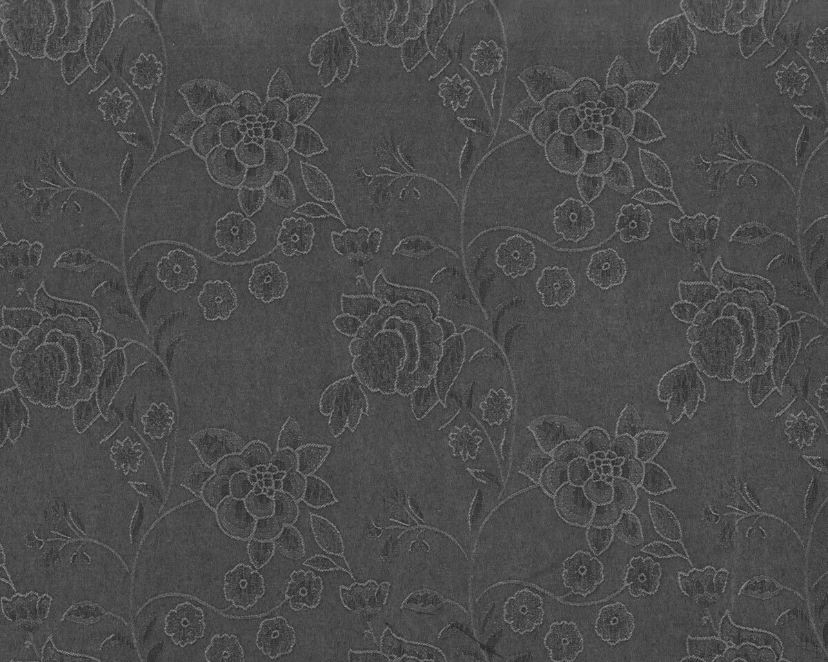80 cm Reststück Jacquardstoff EDITH, Rosen, dunkelgrau, Toptex