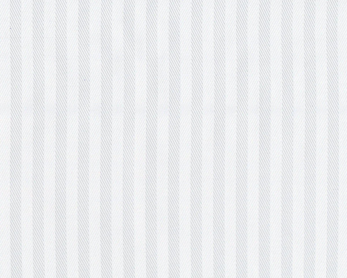 90 cm Reststück Jacquard-Futterstoff TIVOLI RESCA, Fischgrat-Streifen, weiß