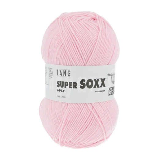 Super Soxx 6-fach Sockenwolle Lang Yarns - rosa hell