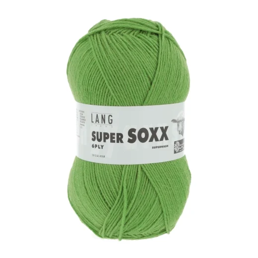 Super Soxx 6-fach Sockenwolle Lang Yarns - hellgrün