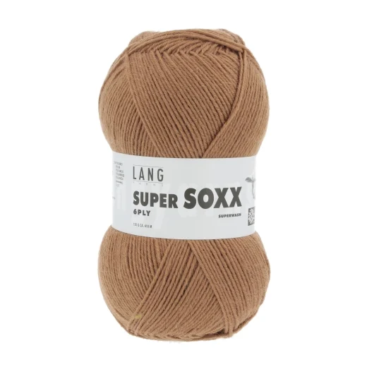 Super Soxx 6-fach Sockenwolle Lang Yarns - camel