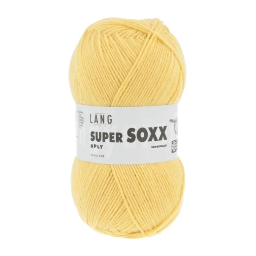 Super Soxx 6-fach Sockenwolle Lang Yarns - maisgelb