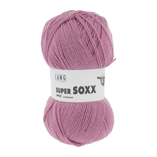 Super Soxx 6-fach Sockenwolle Lang Yarns - rosa dunkel