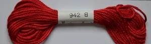 Soie d'Alger Seidenstickgarn - 942 rot extra - Ausverkauf 3x vorrätig