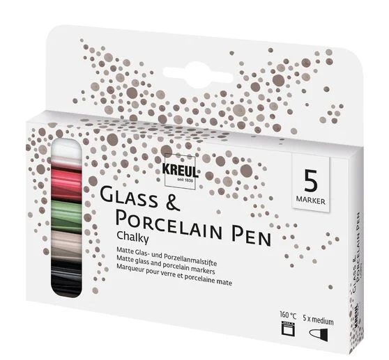 KREUL Glass & Porcelain Pen "Chalky" medium