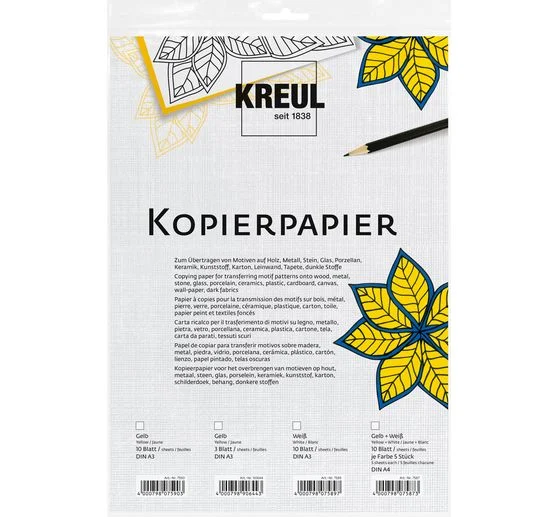 KREUL Durchschreibepapier, 10 Blatt