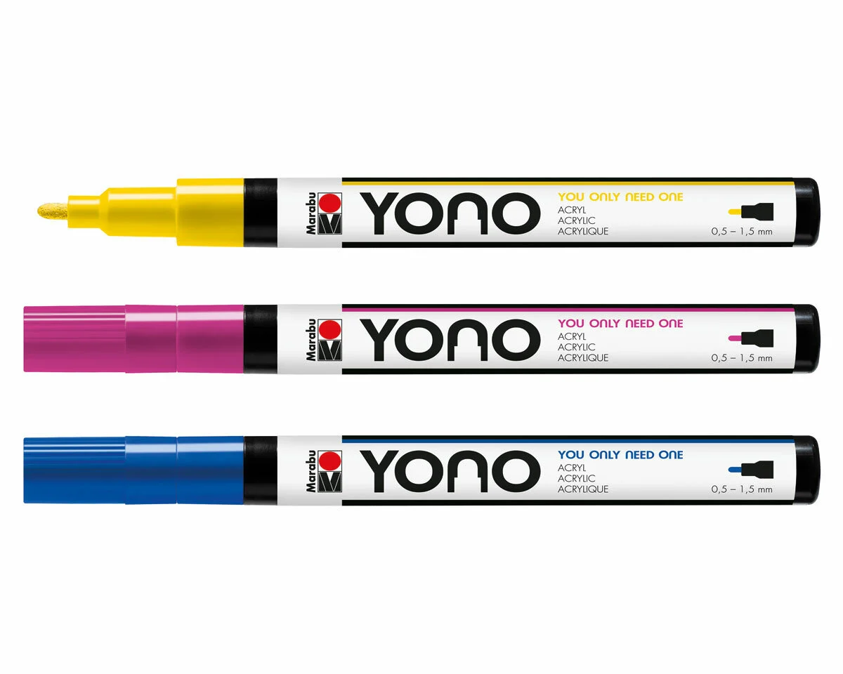 Acrylmarker YONO mit feiner Rundspitze, Marabu