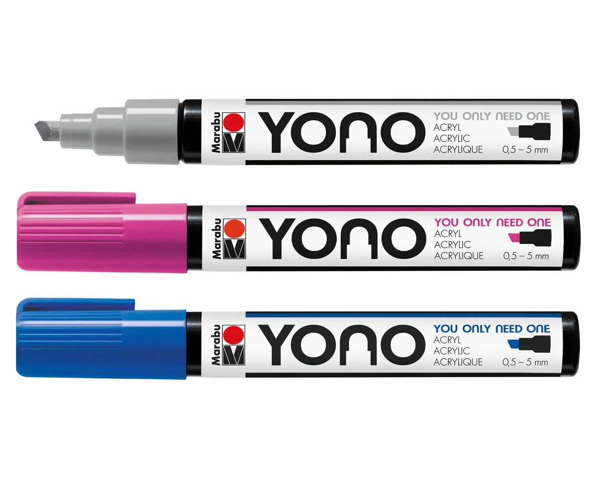 Acrylmarker YONO mit Keilspitze, Marabu