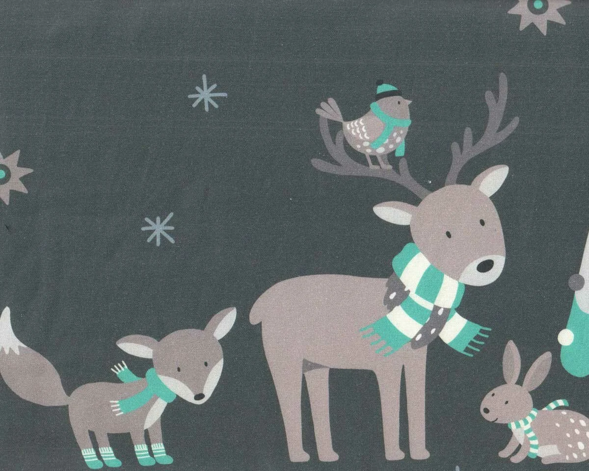 Adventskalender und Nikolausstiefel nähen mit Waldtieren, Steinbeck