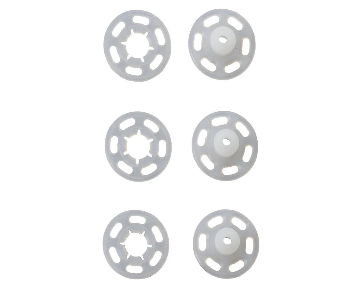 Annäh-Druckknöpfe aus Kunststoff, weiß-transparent, Prym