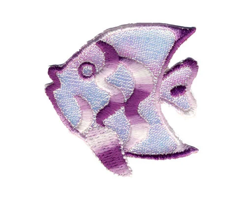Applikation Glitzerfisch, helllila