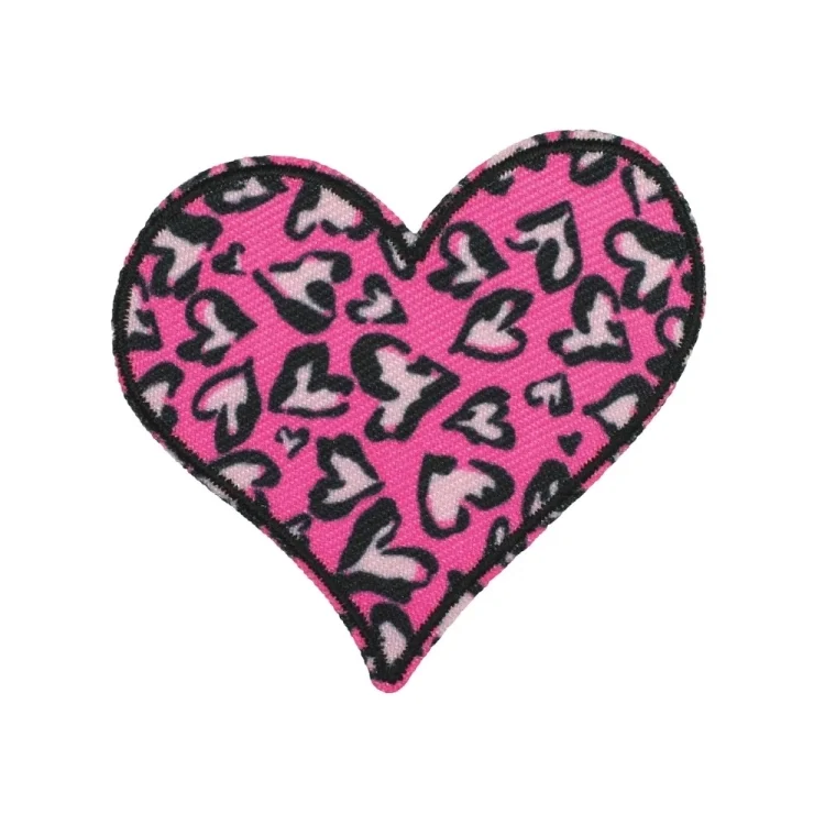 Applikation Herz Leo, pink