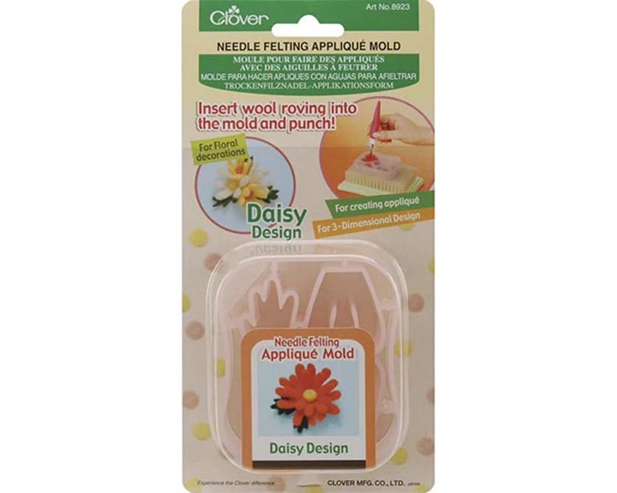 Applikationsform GÄNSEBLÜMCHEN für Trockenfilznadel, Clover