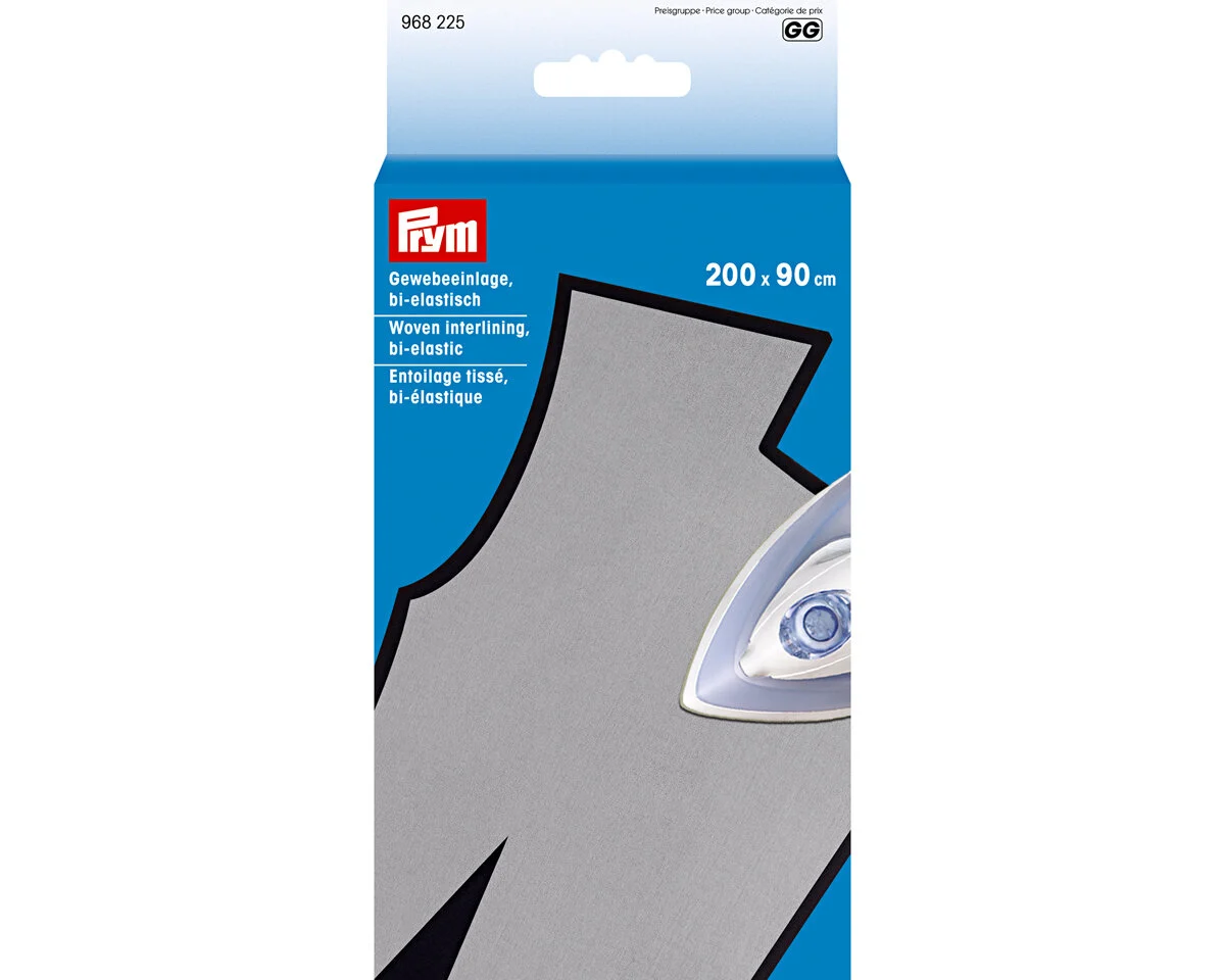 Aufbügelbare Gewebeeinlage, bi-elastisch. weiß, Prym