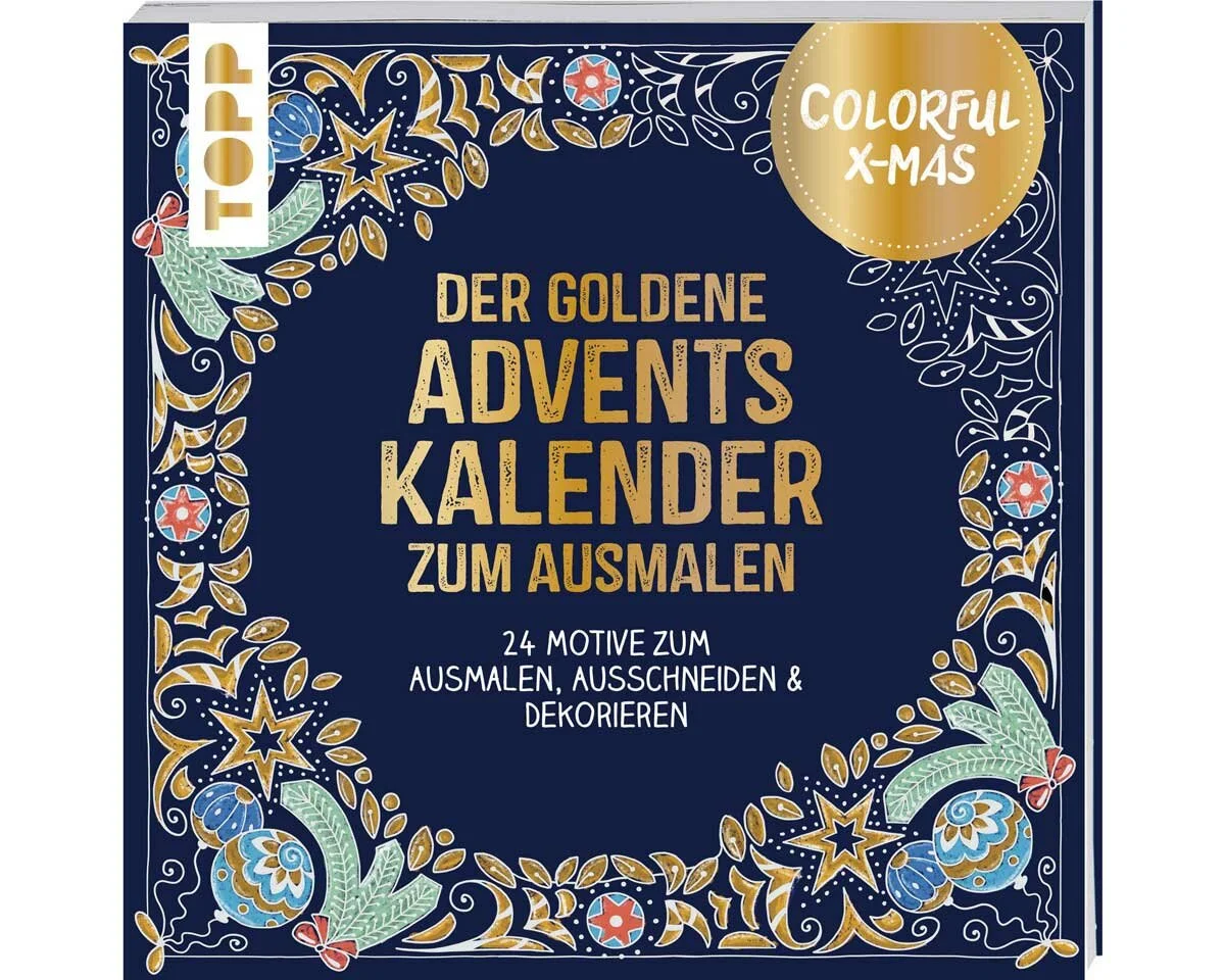 Ausmalbuch: Der goldene Adventskalender zum Ausmalen, TOPP, Mangel