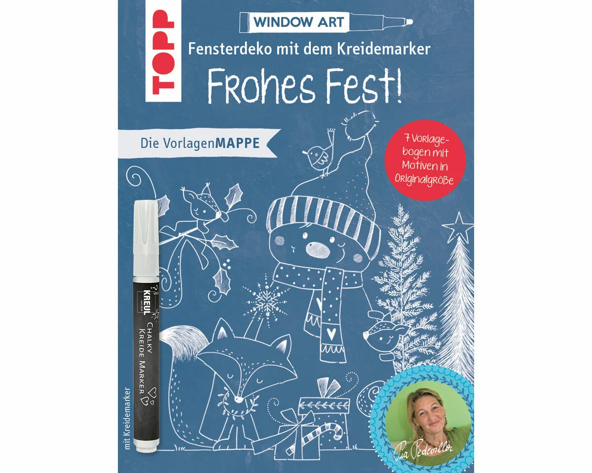 Bastelbuch: Fensterdeko mit dem Kreidemarker - Frohes Fest!, TOPP