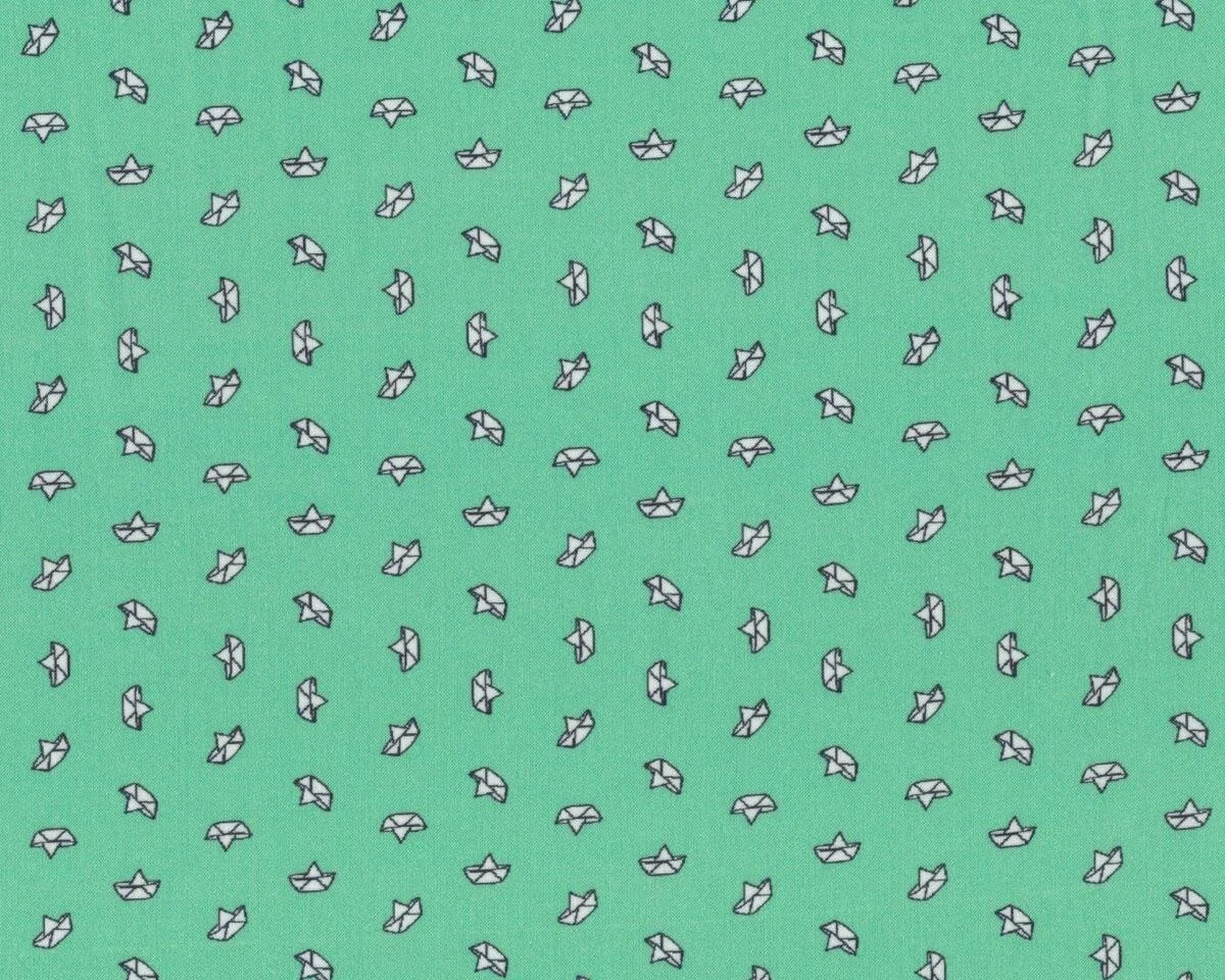 Batist LOVEBOAT MINI, klitzekleine Papierboote, kräftiges mintgrün