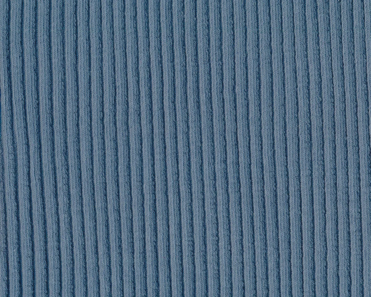 Baumwoll-Bündchen HEIKO, blaugrau