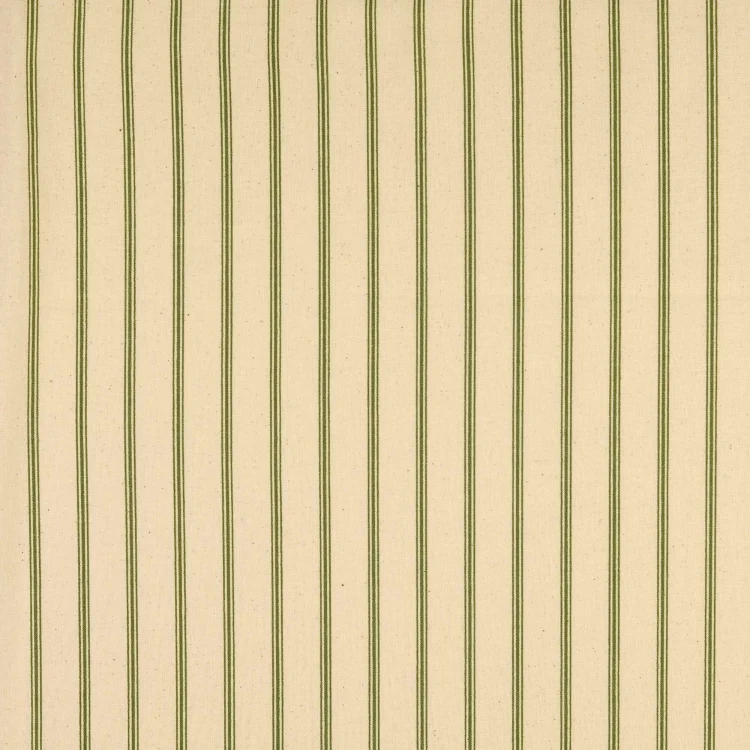 Baumwoll Cretonne Vintage Stripes, grün
