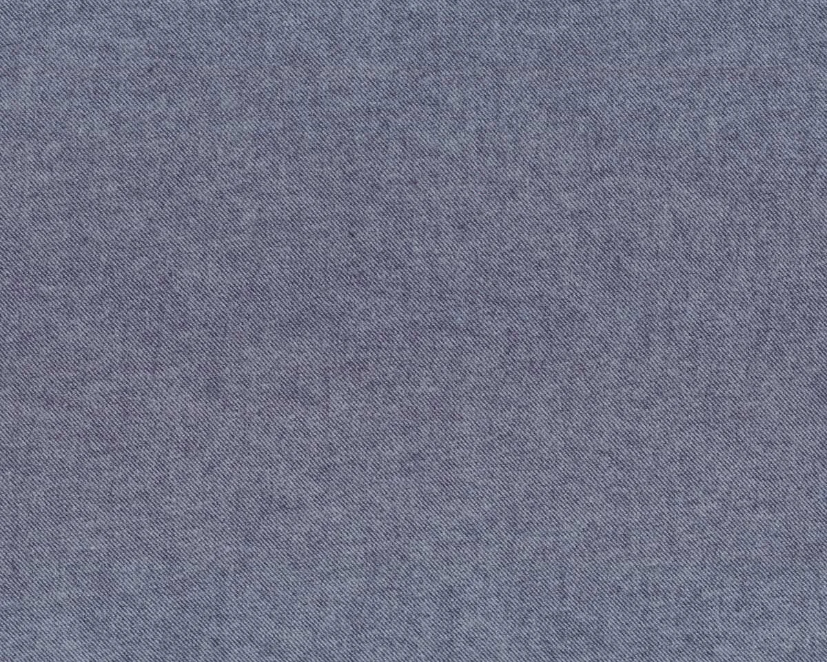 Baumwoll-Flanellstoff HUDSON, hellblau-dunkelblau