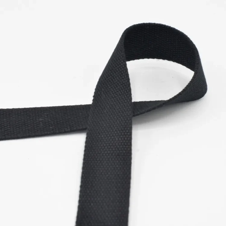 Baumwoll-Gurtband 30 mm, schwarz