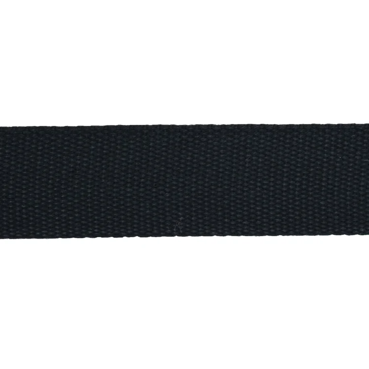 Baumwoll-Gurtband 40 mm, schwarz