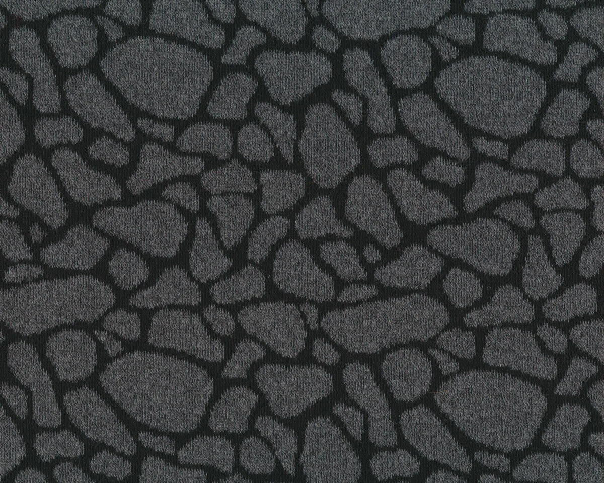 Baumwoll-Jacquardstrickstoff AMAL, Leomuster, dunkelgrau, Toptex