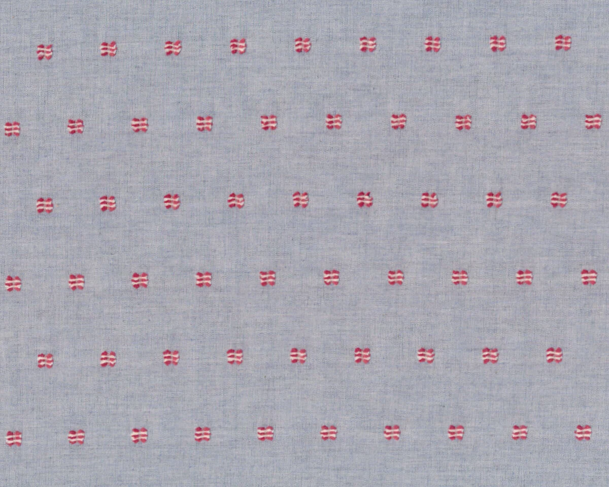 Baumwoll-Jeansstoff WOVEN CUT, geschnittene Fäden, rot, Toptex