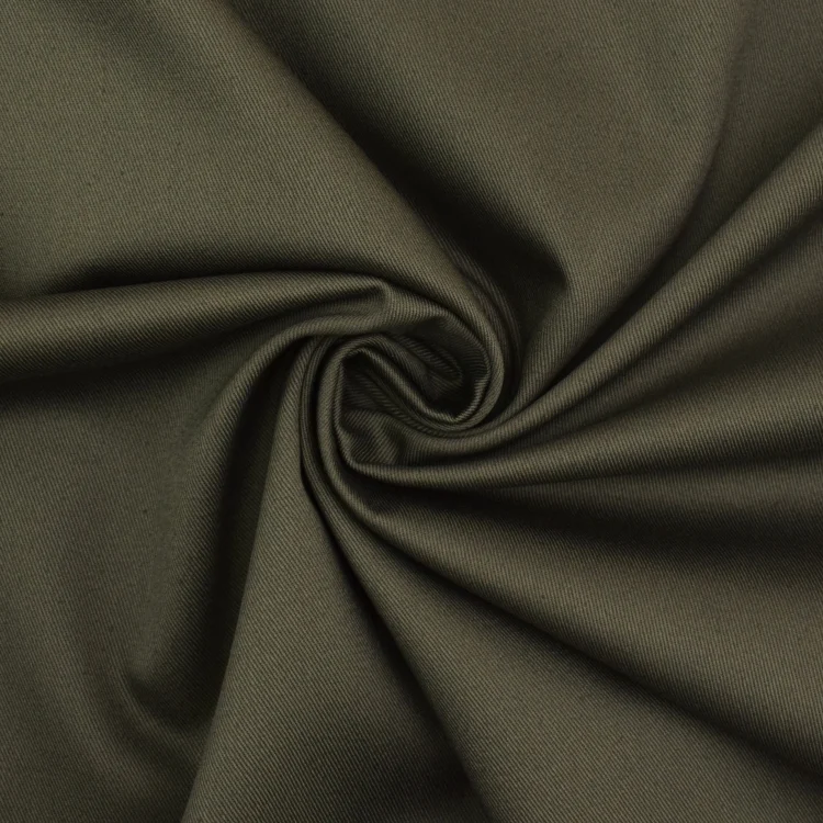 Baumwoll-Köper khaki