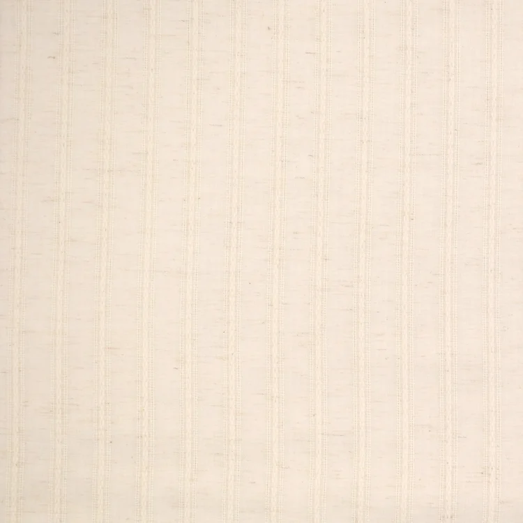Baumwoll-Leinen Mix Jacquard Streifen, natur